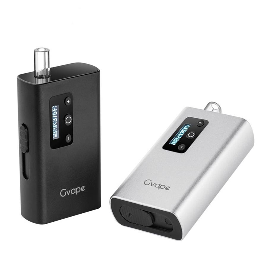 

Premium Gvape Portable TC Dry Herb Vaporizer Glass Nozzle Large Ceramic Heating Chamber 2200mAh Herbal Vape Pen Yocan Hit Herbva N334S, Black