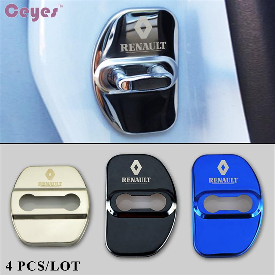 

Car Door Lock Cover for Renault duster captur megane 2 3 logan clio kadjar scenic Door Lock Protective Cover Car Styling 2pcs/lot216A