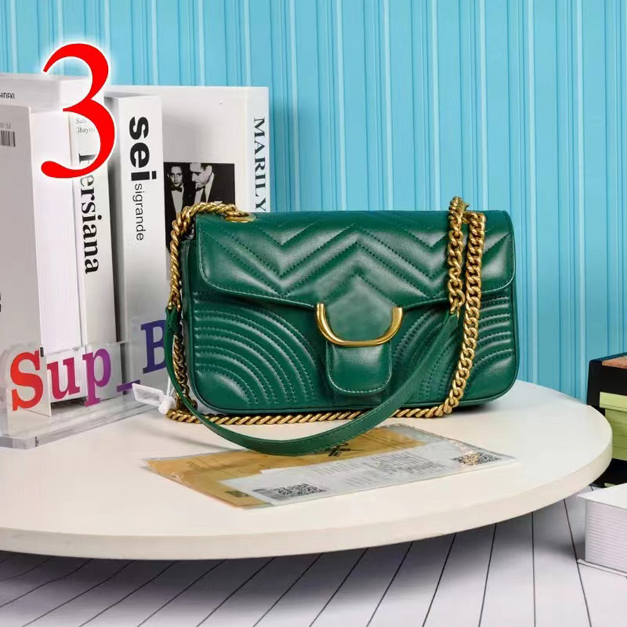Femmes sacs à main sac à bandoulière 3 taille en cuir véritable de haute qualité dame mode Marmont sacs véritable CrossbodyPurses sac à dos tot 0