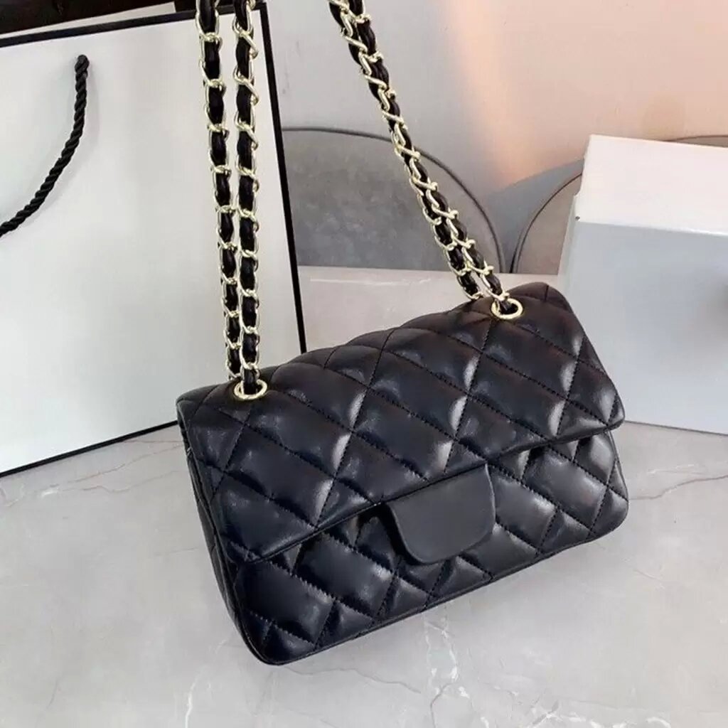 

2022 Designer Shoulder Metal chain Clutch Flap Totes Check Velour Thread Double Letters Solid Hasp Square Stripes Women Embroidery Single Large Capacity Bucket, Pic