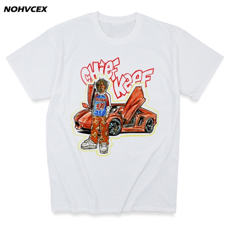 

Chief Keef Blouse TOP Hip Hop WOMAN MAN ANIME Music COTTON SHORT SLEEVE O-NECK T-SHIRT 220615, White