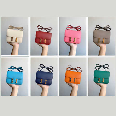 

2022 designer clutch bag stewardess shoulder leather women's buckle tofu small square bag purses ladies luxury handbags purse evening, 19cm gift box