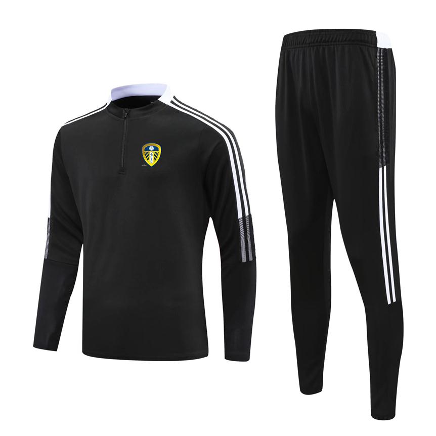 

Leeds United soccer adult tracksuit Training suit Football jacket kit track Suits Kids Running Sets Logo Customize274T, No 4