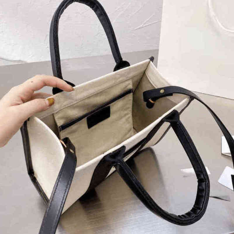 

Shoulder Bags Women Handbag Female White Canvas Fashion Tote Joker Leisure 211115