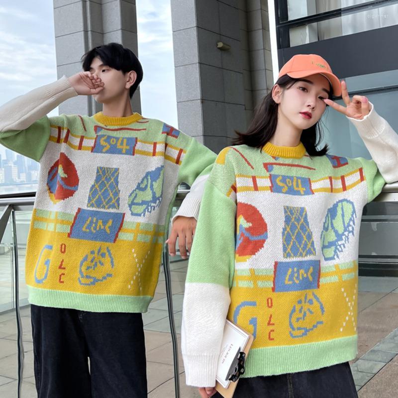 

Men' Sweaters Unisex Couple Sweater Hip Hop Oversized Harajuku Pullovers Men Clothing Streetwear Mens Clothes FashionMen' Olga22, Green