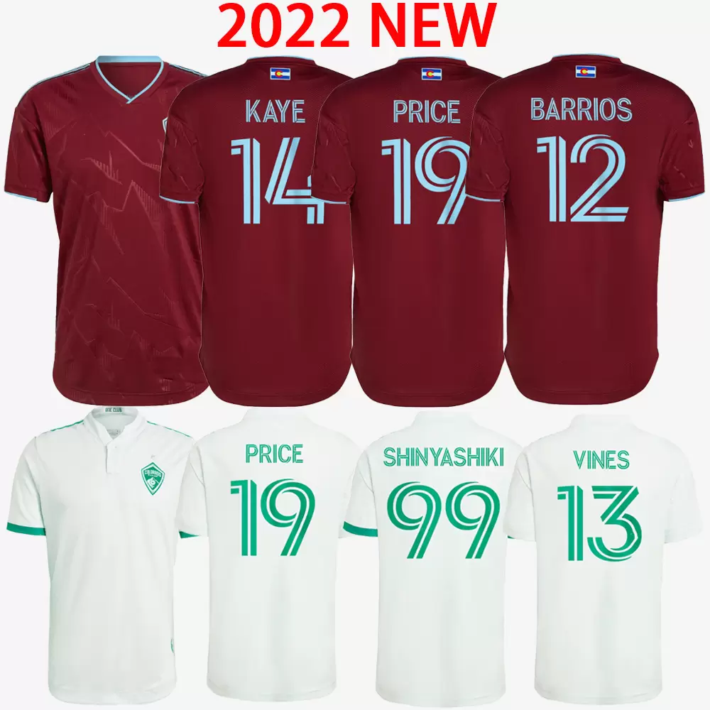 

2022 2023 Colorado soccer jerseys #14 KAYE #12 BARRIOS #19 Price SC #21 Namli Uniforms MLS 22 23 #13 Vines #99 Shinyashiki football shirt home away S-2XL short sleeve, 2021/2022