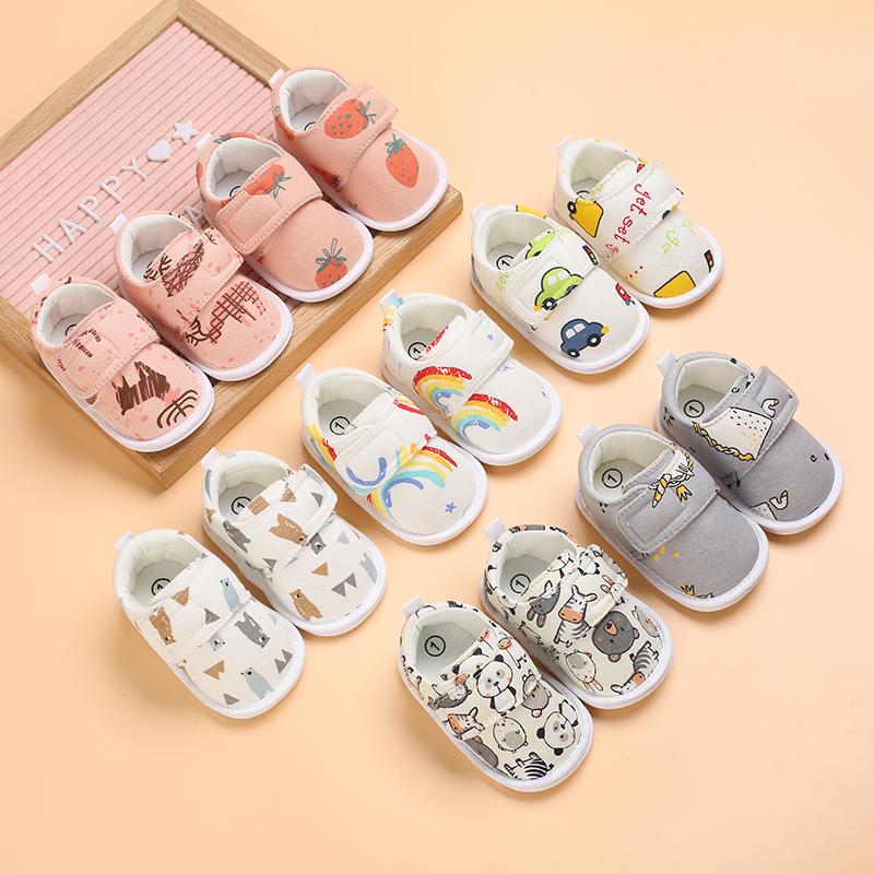 

First Walkers Baby Shoes Infant Girls Cartoon Soft Bottom Crib Toddler Spring Autumn Princess Casual -18MFirst, B329-1