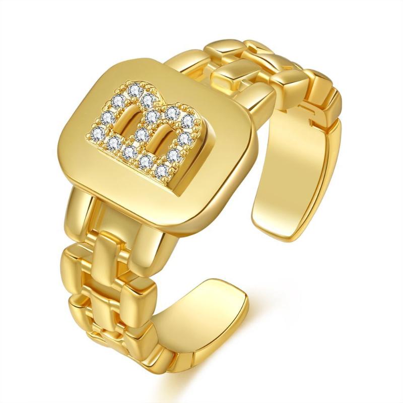 

Cluster Rings Summer Collections Ring Charm Gold Color Open Wedding For Women Dainty BridalCluster