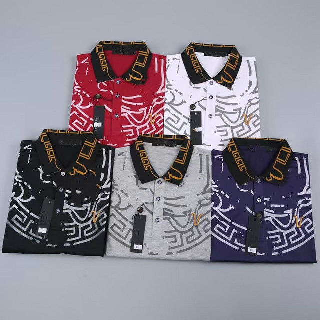 

Luxurys Designers Summer Mens Women's drees fashion Cotton POLO Shirt Men Turn Down Collar Casual Social Style Giraffe Brand printing Man Polos Tops 100%cottonM-3XL#04, Blue