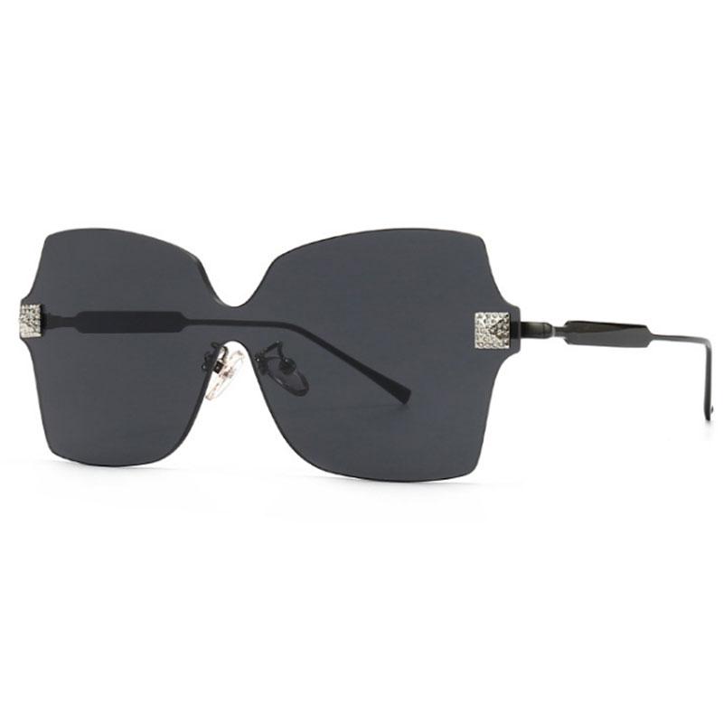 

Sunglasses Rimless Irregular Diamond Luxury Men And Women Fashion Color Uv400 Retro Glasses 50688Sunglasses