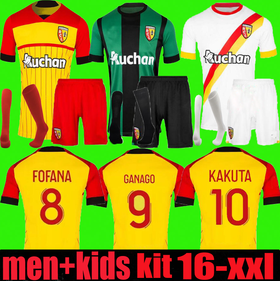 

2022 RC Lens third away maillot soccer jerseys 22 23 home KAKUTA OPENDA 27 GANAGO SOTOCA FOFANA GRADIT FORTES BUKSA CABOT BANZA POREBA Football Shirts men kids kit, Fans