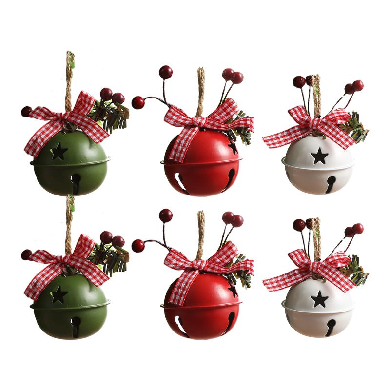 

Other Event & Party Supplies 6 Pack Christmas Jingle Bells Metal Large Craft Pendant With Holly Berries Ribbon For Tree Wreath Ornaments