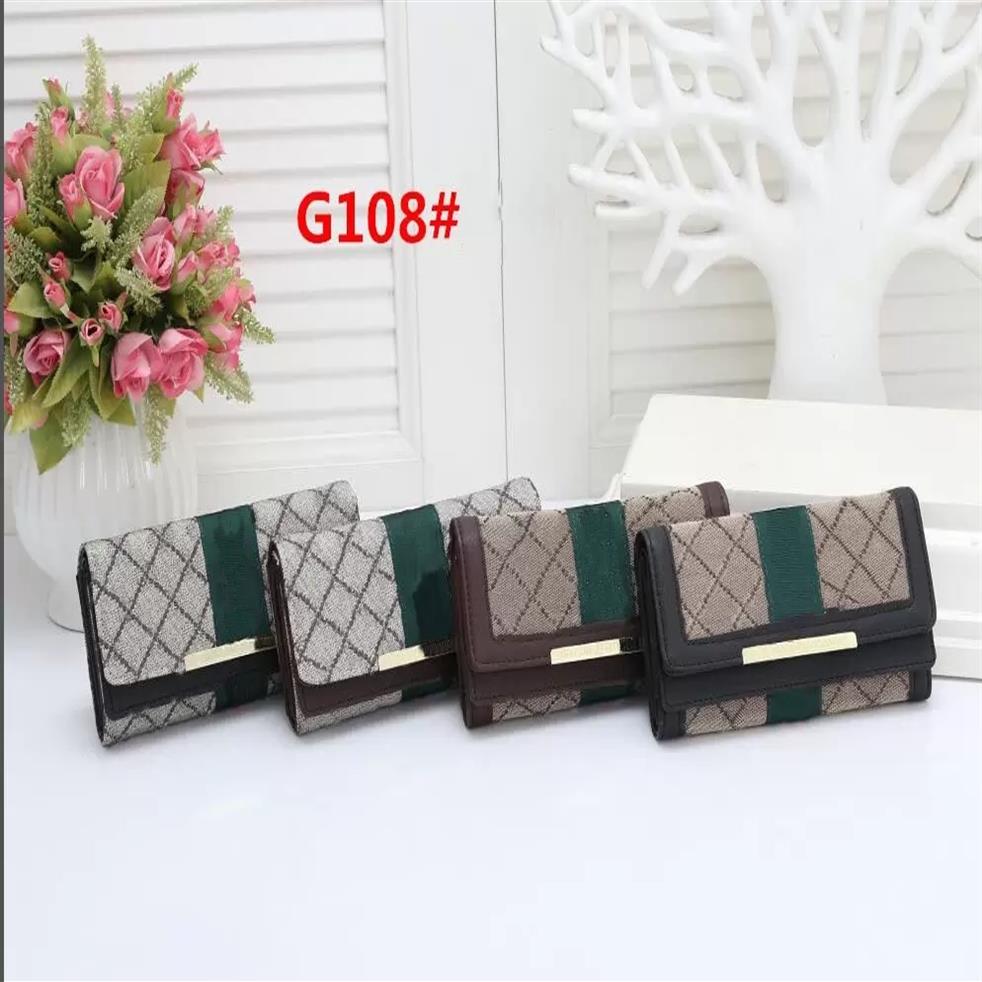 

HBP Ophidia Continental Wallets Purses cardholder Vintage designer Women Long Standard Cover with Green Red Stripe Inner card Pock290V, Add freight