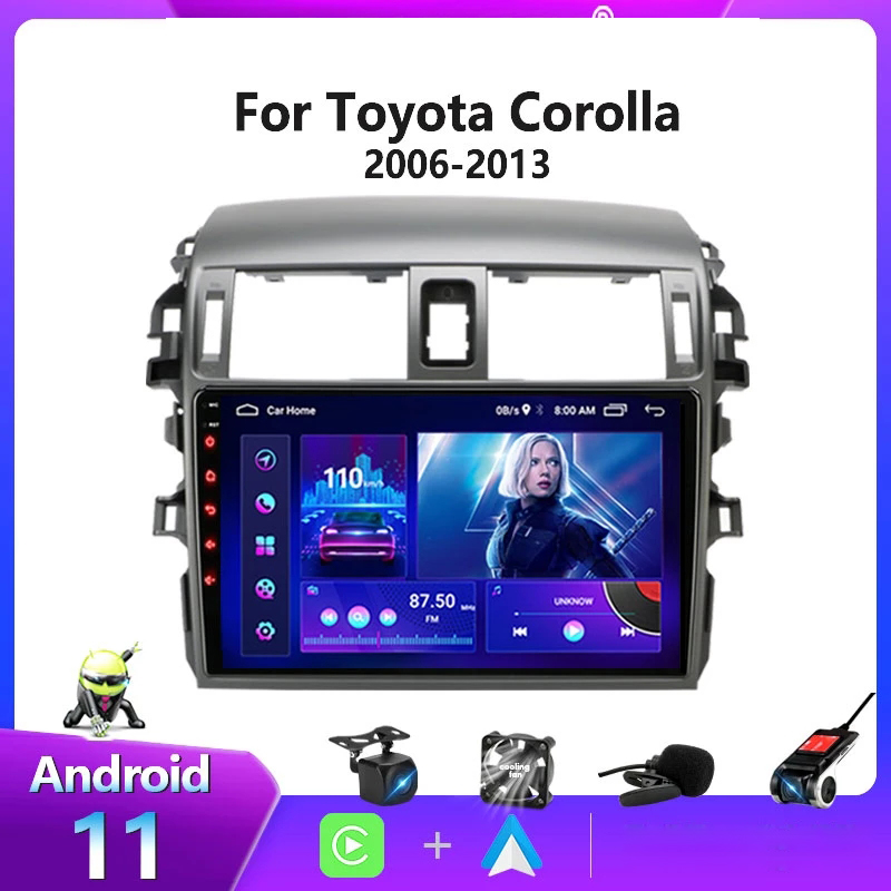 

Android 10 Car DVD Video Multimedia Player GPS for Toyota COROLLA 2007-2013 Audio Radio Stereo Navigation