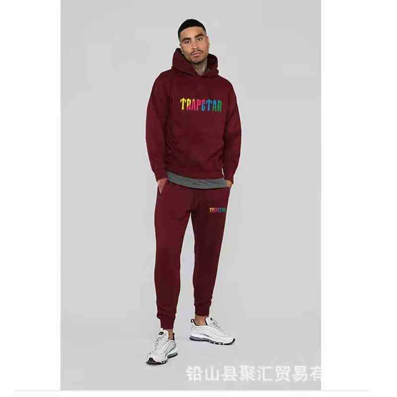 

22SS Trapstar Hooded Sweatshirt Designer Fashion Hoodie Hip Hop Men and Women High Quality Printed Letter, Black