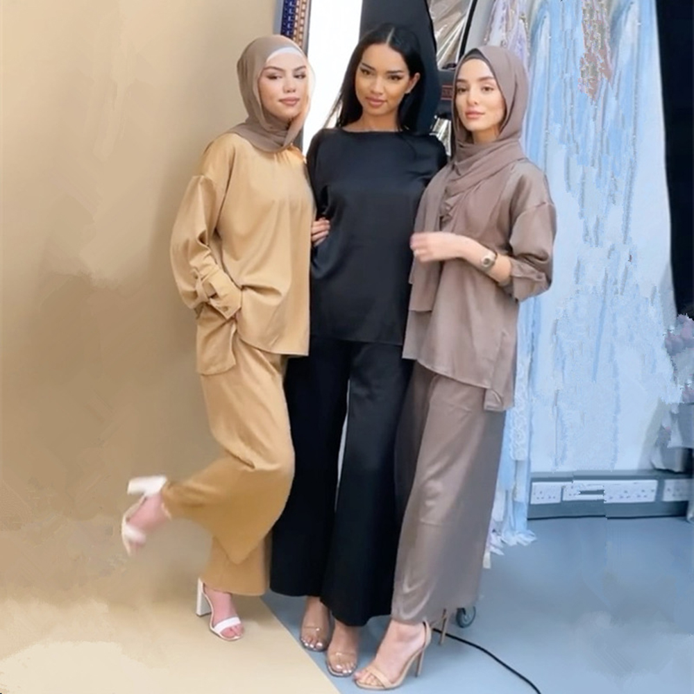 

Abayas For Women Ramadan Eid Mubarak Dubai Abaya Turkey Islam Arabic Muslim Tops Sets Modest Clothing Ensemble Femme Musulmane