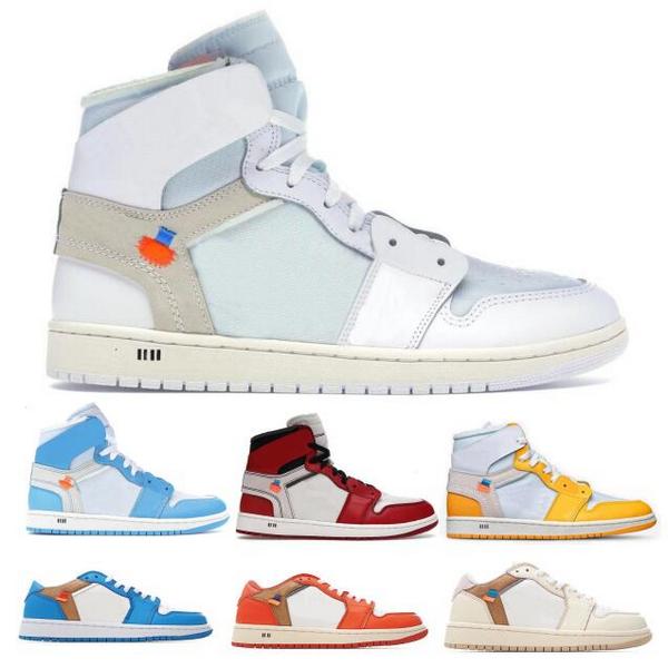 

Jumpman 1 1s Mens Basketball Shoes Sneakers High Low Top OW Off University Blue Chicago Yellow UNC Red Lace 2022 Women Skateboard Trainers Size 5.5 - 13