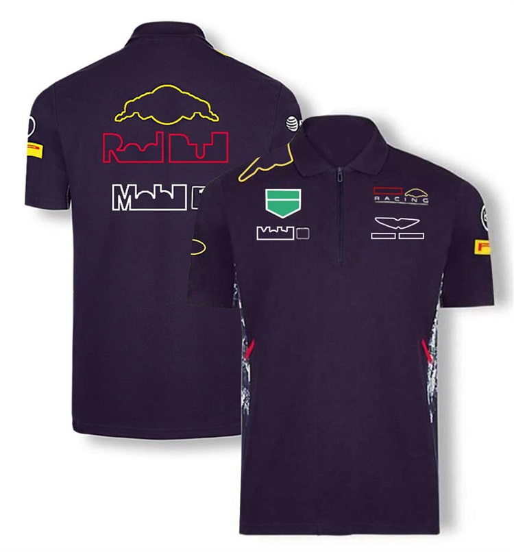 

F1 team uniform short-sleeved lapel racing polo shirt casual quick-drying T-shirt can be customized