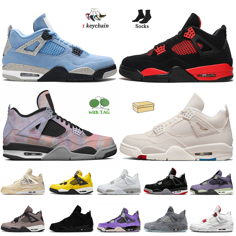 

Top Quality 2022 Women Mens Jumpman 4 Basketball Shoes 4s Red Thunder University Blue Canvas Zen Master Canyon Purple White Oreo Sail Black Cat Court Purple Trainers, C50 what the 40-47