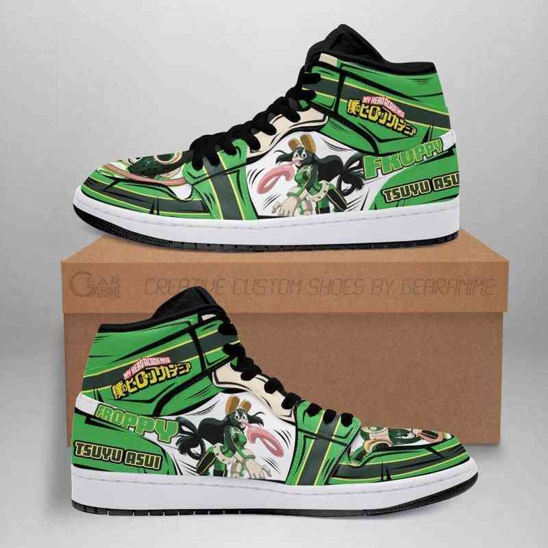

Tsuyu Asui Sneakers Froppy My Hero Academia Anime Shoes, Others