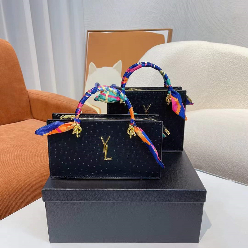 

2022 Ostrich Crossbody Bags designer bags Leather luxury handbag Woman Baguette Purse Wallet Shoulder Phone Bag Multiple Colors Top Quality, Contact seller