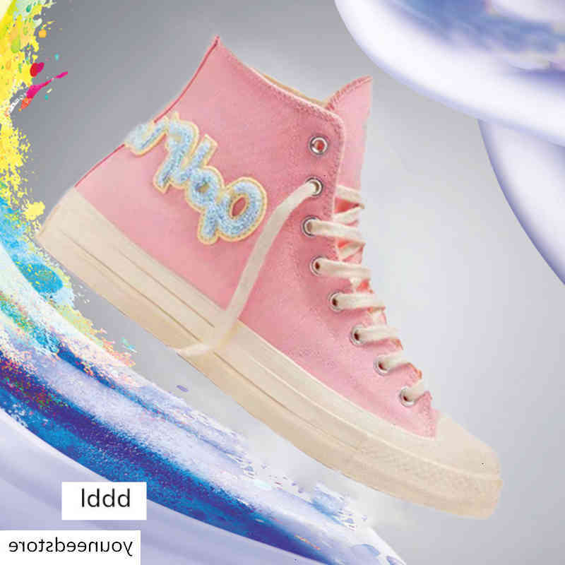 

Classic Golf Le Fleur x Chuck 70 Chenille Men Women Star Skateborad Shoes Glf 1970 High Pink Canvas Sneaker Size 36-44