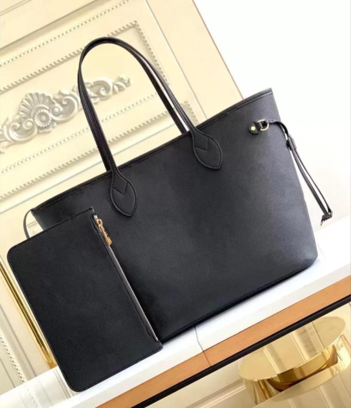 

2022 Top Quality Shopping Luxurys Designer Handbag Shoulder Bags handle Open Fashion Totes Lash package 2pcs/set Women Purse Letter Leather Practical Clutch Wallet