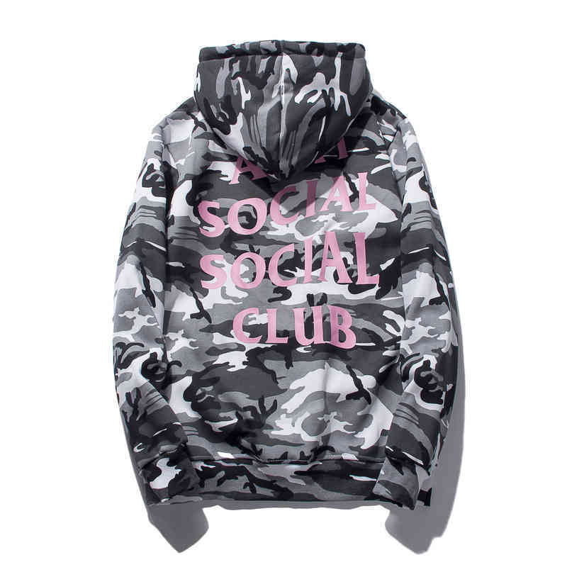 Nouvelle séries de mode assc de base d'impression de camouflage de base en peluche couple couple à capuchon pour hommes