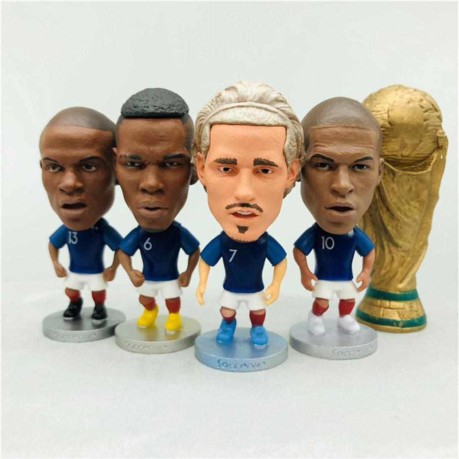 

Soccerwe 2 55 Inches Soccer Star Dolls Griezmann Pogba Kylian Raphael Golo Figures Mini Cup 2020 Collections Toy Gift257O