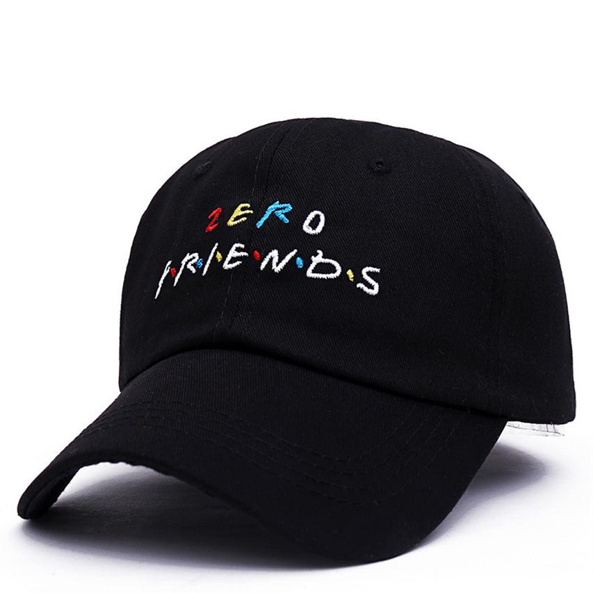 

Zero Friends Men Women Hats Letters Patterns Embroidery Hip Hop Ball Caps Male Female Hats251Y
