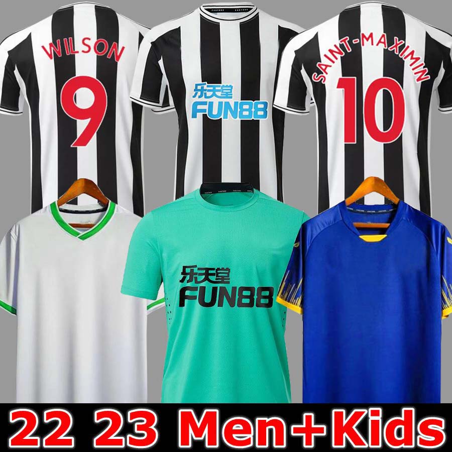 

Newcastle WILSON SAINT-MAXIMIN BRUNO G. 2022 2023 Soccer Jersey Retro TRIPPIER MURPHY SHELVEY 22 23 Football Shirt Kids Kit Shearer WOOD TARGETT home 3rd, 22 23 home aldult