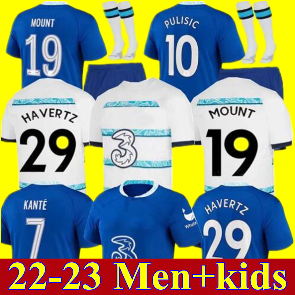 

22 23 CFC Soccer Jersey PULISIC MOUNT HAVERTZ STERLING JORGINHO 2022 2023 football shirt men kids set WERNER kits HUDSON ODOI KANTE uniform socks Mendy T. SILVA, Adult 3rd