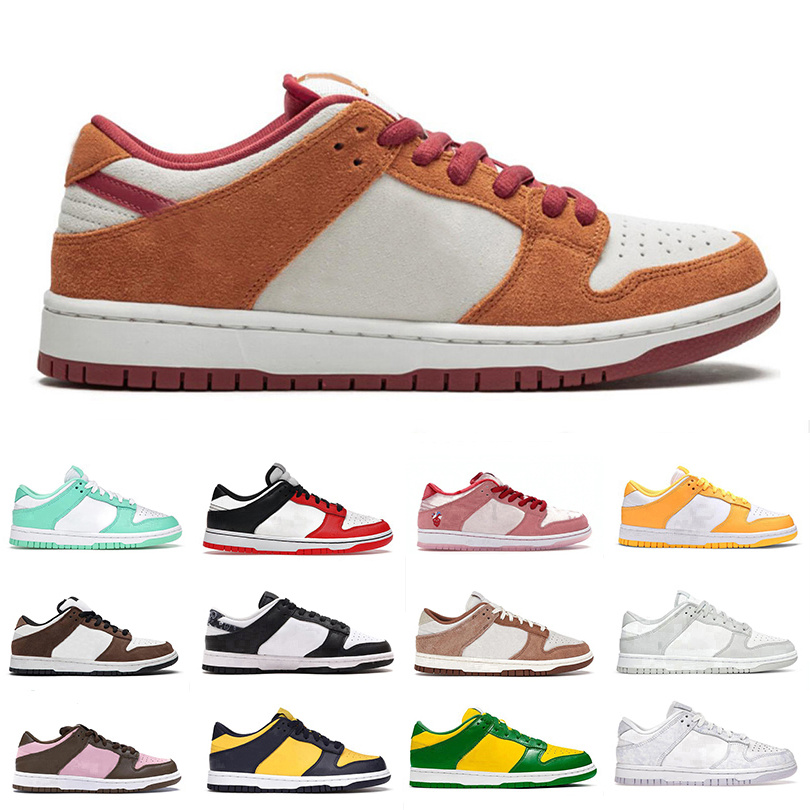 

Russet Cedar Mens Running Shoes Low White Black Grey Fog Lemon Drop Chunky Dunky UNC Blue Varsity Green Trail End Medium Curry Green Glow Chicago Trainers Sneaker, Pay for box