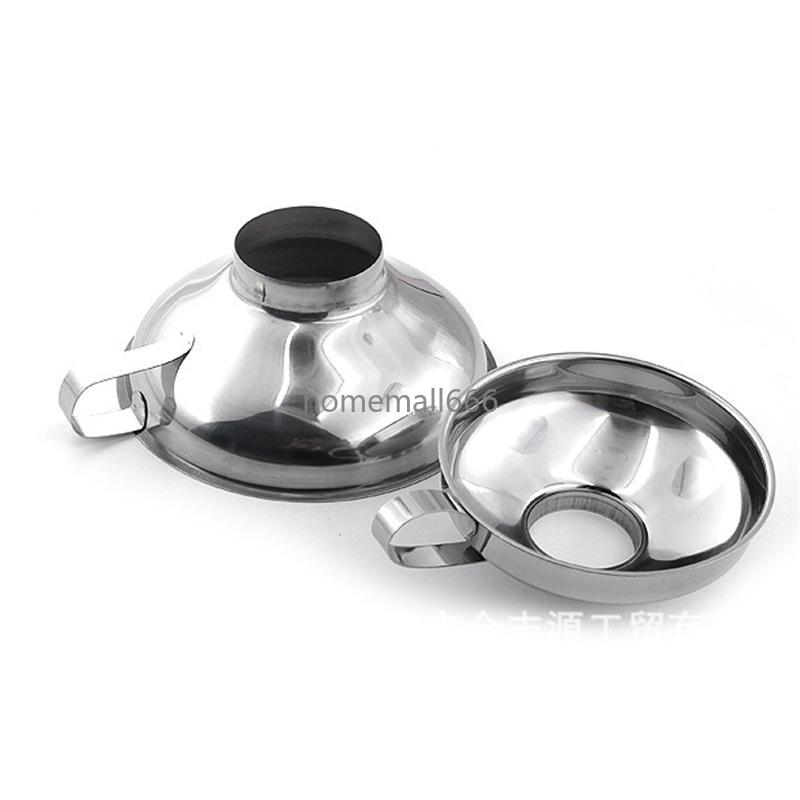 

Stainless Steel Wide Mouth Canning Funnel Hopper Filter for Wide Regular Jars Kitchen Cooking Tools AA