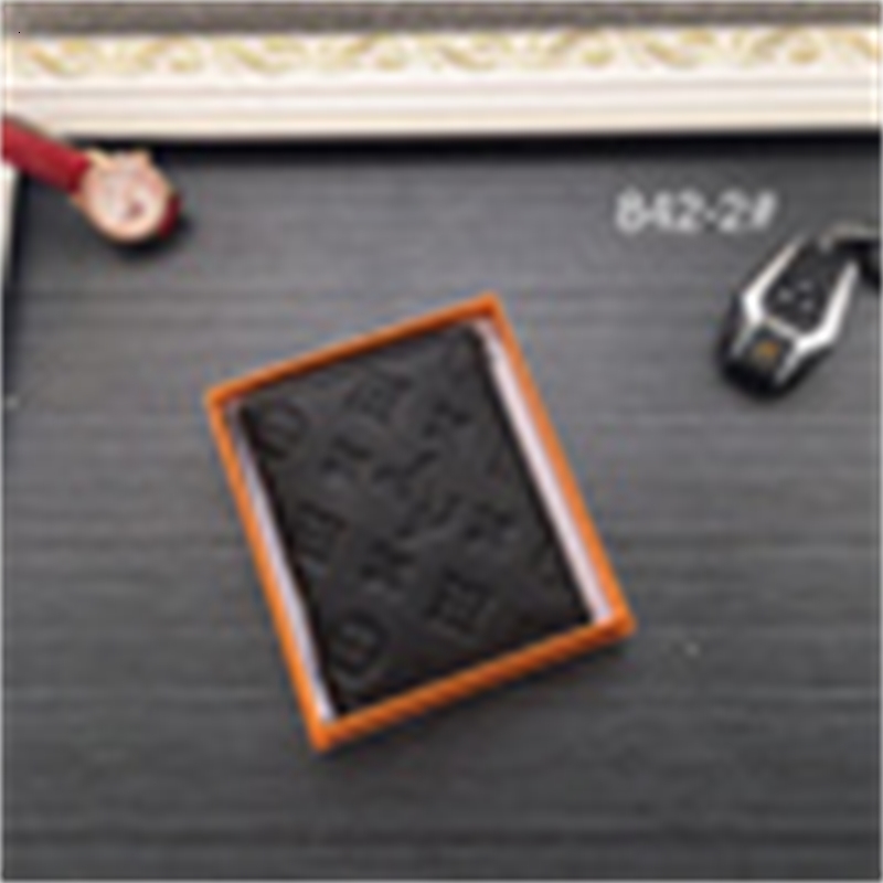 

Luxury Design M61696 842 Short Wallet Men Women's Pocket Real Leather Zipper Card Pack Multiple Slender Coin Purse Amerigo Marco, Picture show