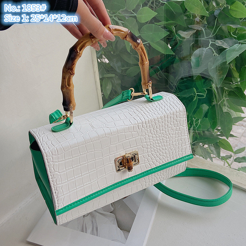 

Wholesale factory ladies shoulder bags summer fashion mobile phone coin purse sweet embossed clutch bag street personality solid color crocodile handbag, Brown-1853#