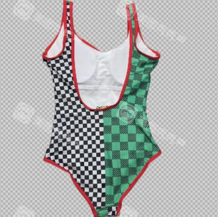 Women Summer Swimwear 2022GG Beach Ladies Mulit Color Print One Piece Bikini Polyester-image-774470490