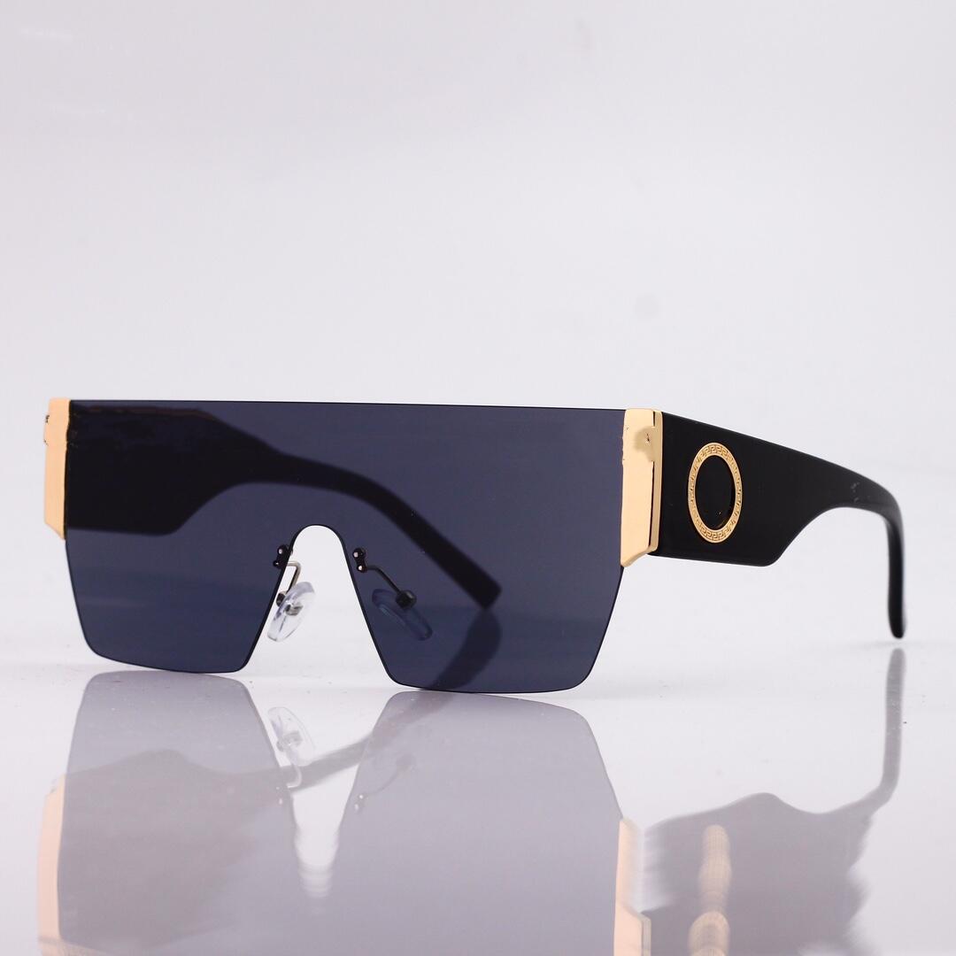 

Summer Sunglasses Flat Top Large Oversized Women Men Fashion Sun glasses Rectangle and Square Rimless Frame Gold Frames Brand New With Tags
