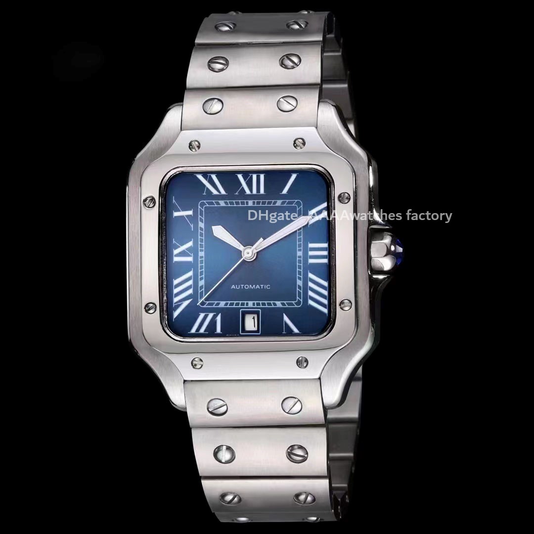 

mens Luxury watch aaa automatic Mechanical Stainless steel Style Wine barrel case Classic movement cartl Gold montre homme wristwatch montre luxe watches for men