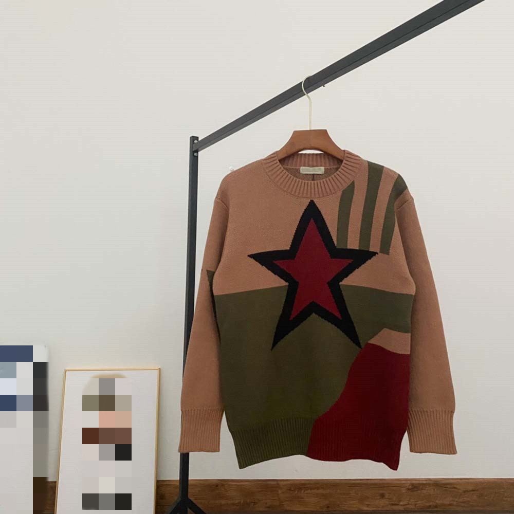 

designer men Women's Hoodie sweater jacket cashmere cardigan mid-length knitted V-neck loose striped sweater