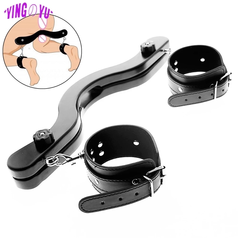 

Adult Sex Toys For Men BDSM Bondage Ankle Cuffs The Humbler CBT Cock Rings Cock Cage Torture Ball Scrotum Stretcher Scrotal Lock 220712