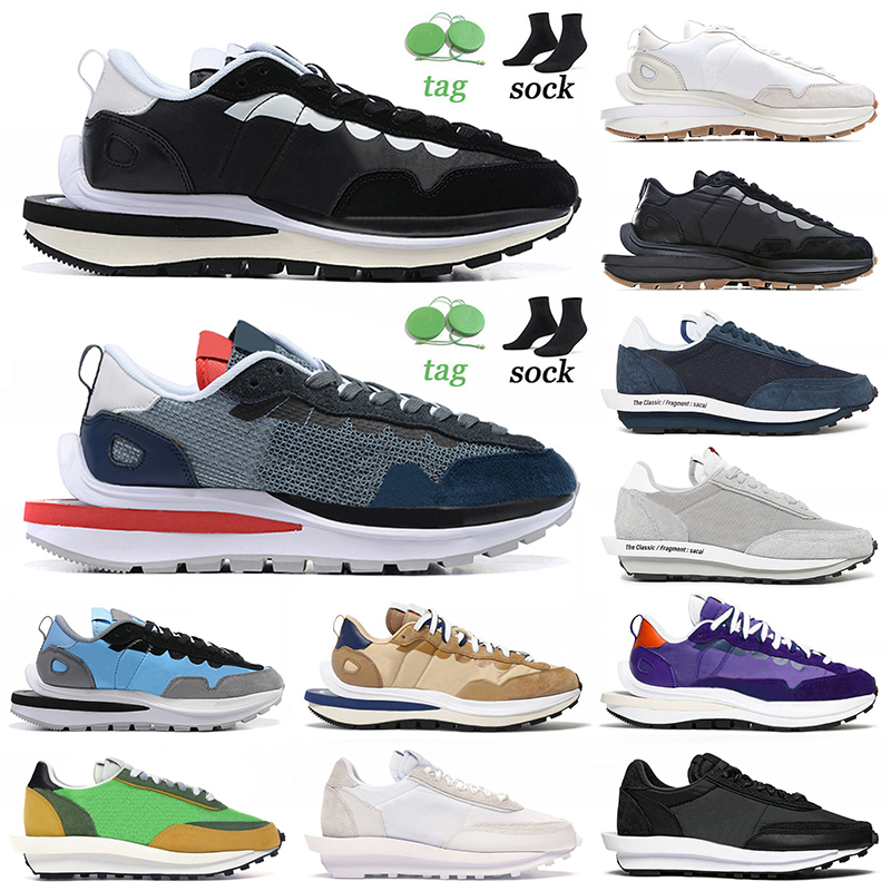 

2022 Top Quality Vaporwaffle Casual Shoes Mens Women Pure Platinum Navy Sesame Blue Void Dark Iris Sail Black Gum White Nylon Ldv Waffle Pegasus Sneakers Jogging 36-45, A46 leather 36-45