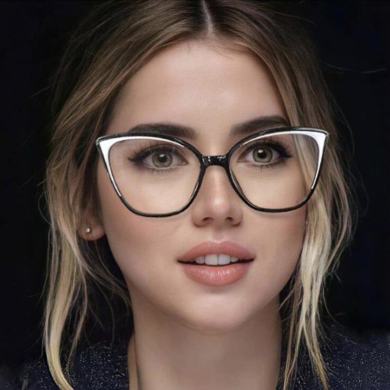 

Fashion Sunglasses Frames 2022 Double Color Frame Anti-blue Glasses Women Vintage Square Optical Eyeglasses Female Spectacles Oculos Feminin