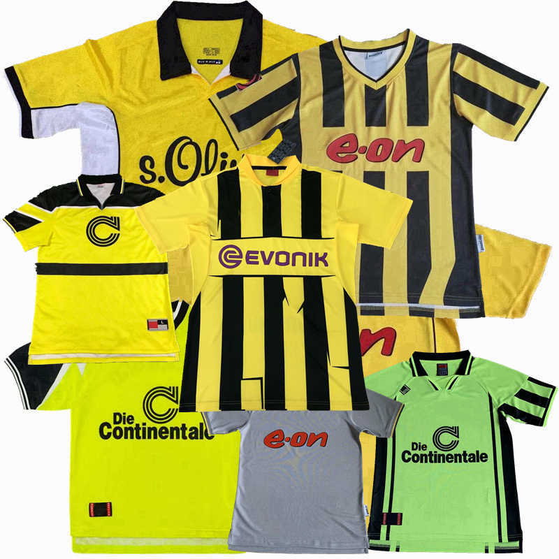 

Retro classic 1995 96 97 98 2000 01 02 03 2012 2013 Borussia soccer jerseys ROSICKY LEWANDOWSKI MOLLER Dortmund REUS Retro football shirt, 96/97 home
