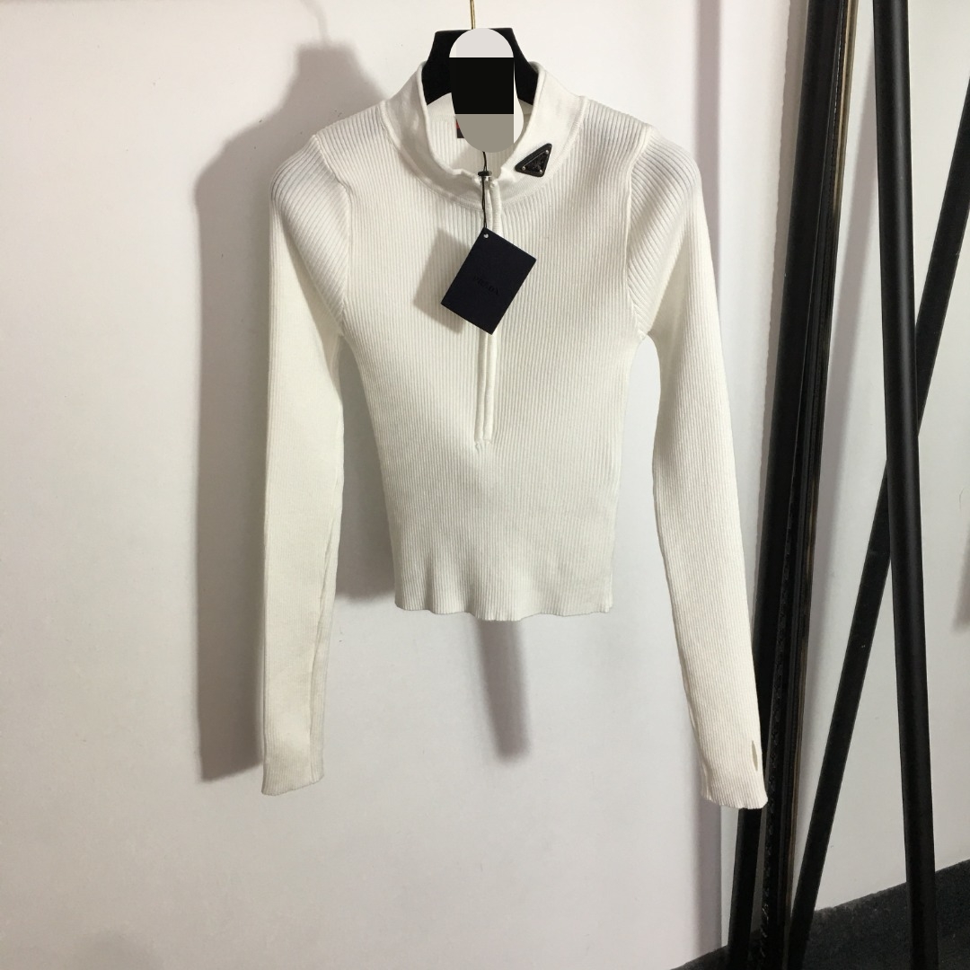702 2022 Milan Runway Summer Brand Same Long Sleeve Women's Black White Gray Crew Neck High Quality Womens meiyi