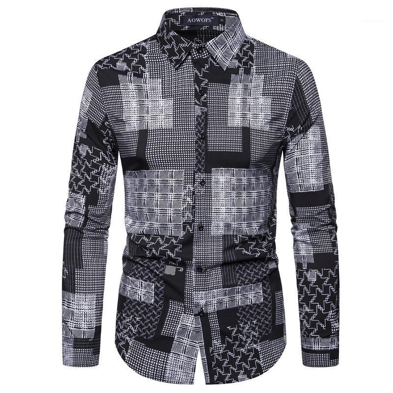 

Sell Design Printed High Quality European Style Mens Shirts Men' Casual, Grey