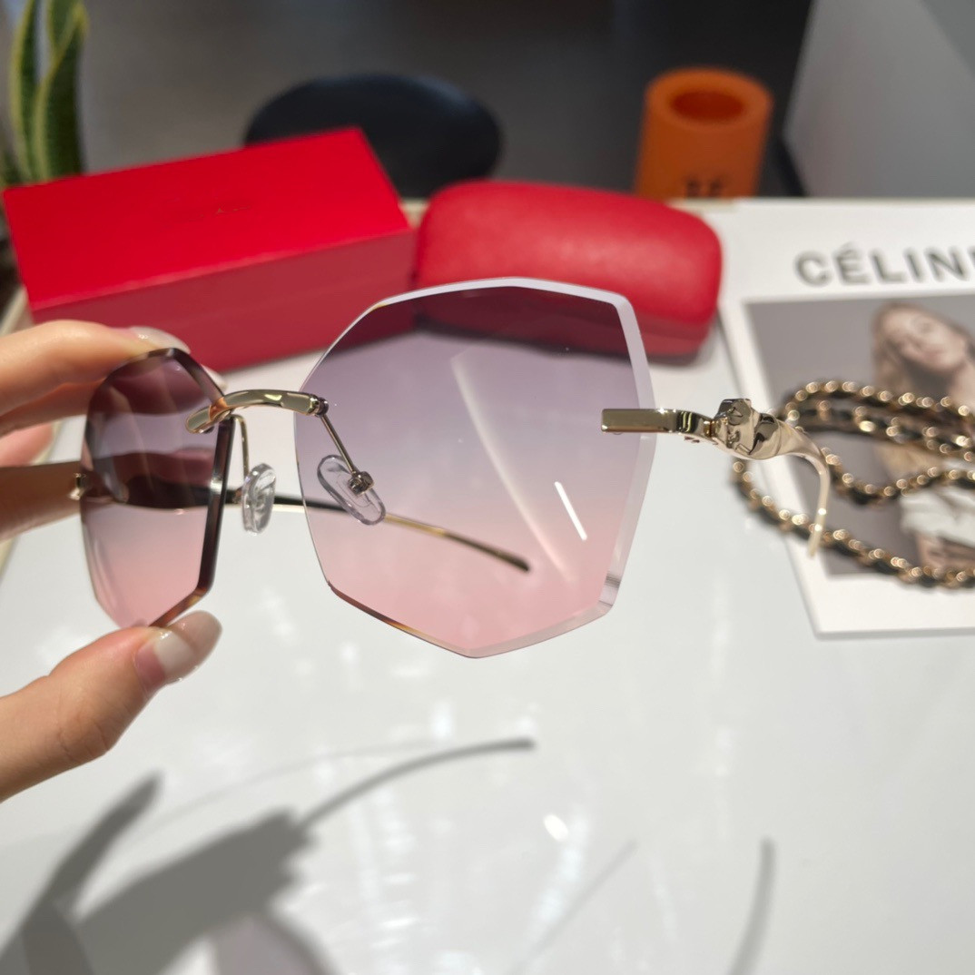 

Latest Brand Designer Men Sunglasses Sunshade glasses Composite Metal Rimless Optical Frame Classic Rectangle Square Luxury Sunglasses for women