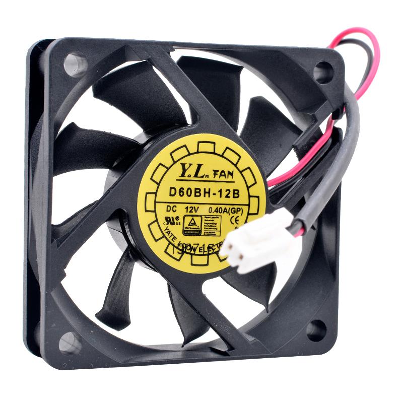 

Fans & Coolings D60BH-12B 6cm 60mm Fan 60x60x15mm 6015 DC12V 0.40A Double Ball Bearing For Power Cooling FanFans