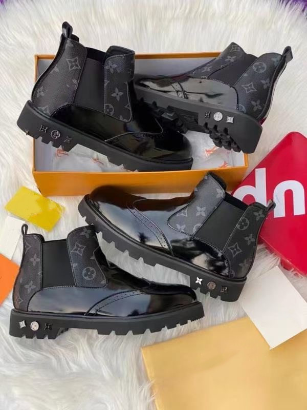 

Luxury Italy Emblematic Mens Oberkampf Ankle boot Women Shoes Glazed Calf Leather Sporty Laces Padded Collar Chunky Outsole Lightw a1