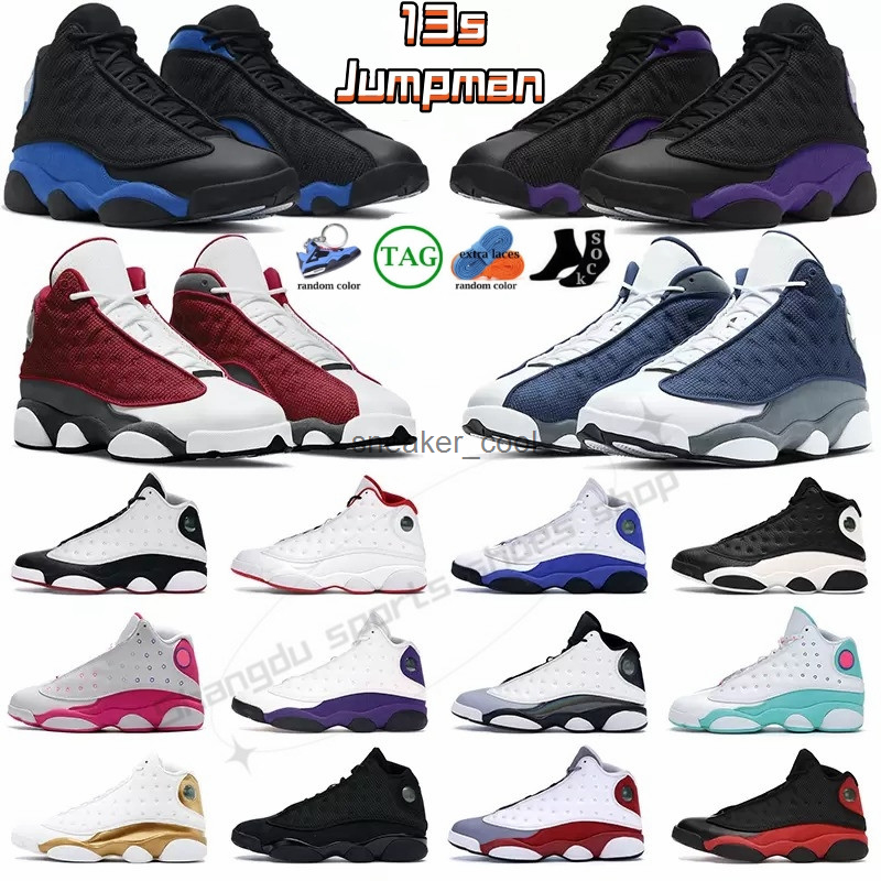 

Jumpman 13 13S Basketball Shoes Mens High Flint Bred Island Green Red Dirty Hyper Royal Starfish Dark Powder Blue Black Cat Obsidian Chicago